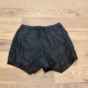 Abercrombie & Fitch Vegan Leather Skort